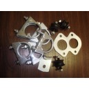 Complete exhaust fitting kit with gasket
